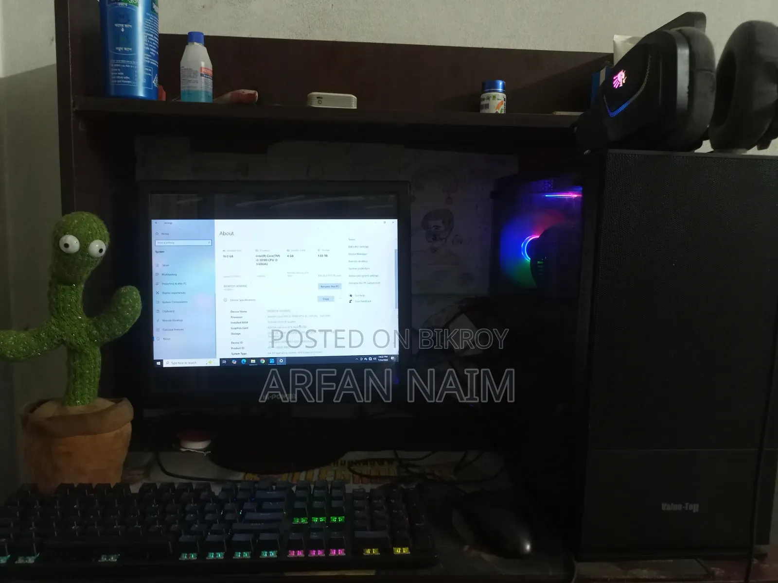 Gigabyte GA-H110MSTX-HD3-ZK 16GB RAM Intel Core I3 HDD + 1TB SSD