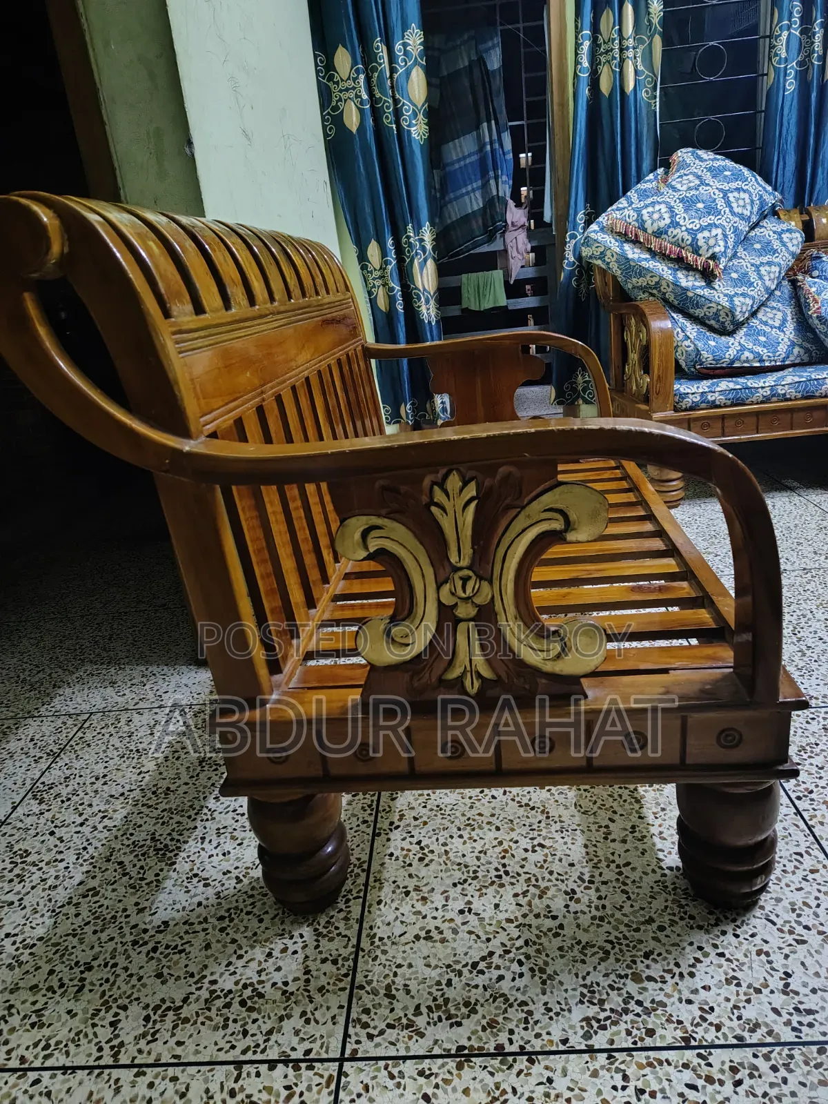 কাঠের সোফা সেট
