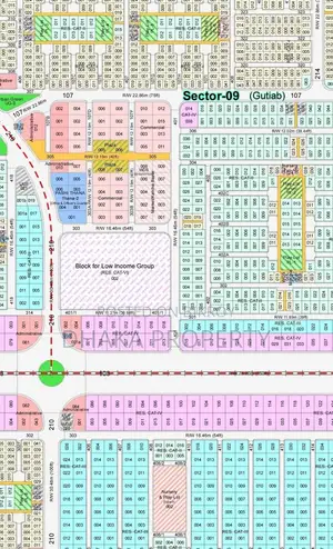 54/75ft Corner 9.75 Katha West at Sector-9