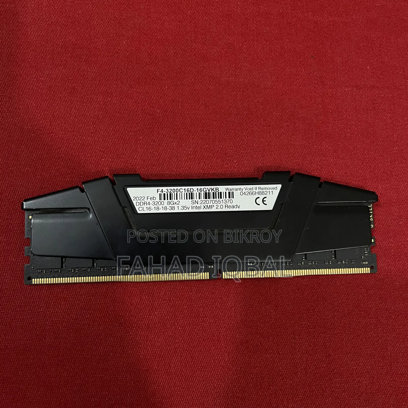 g.skill Ripjaws-v 8gb Ddr4 3200mhz L