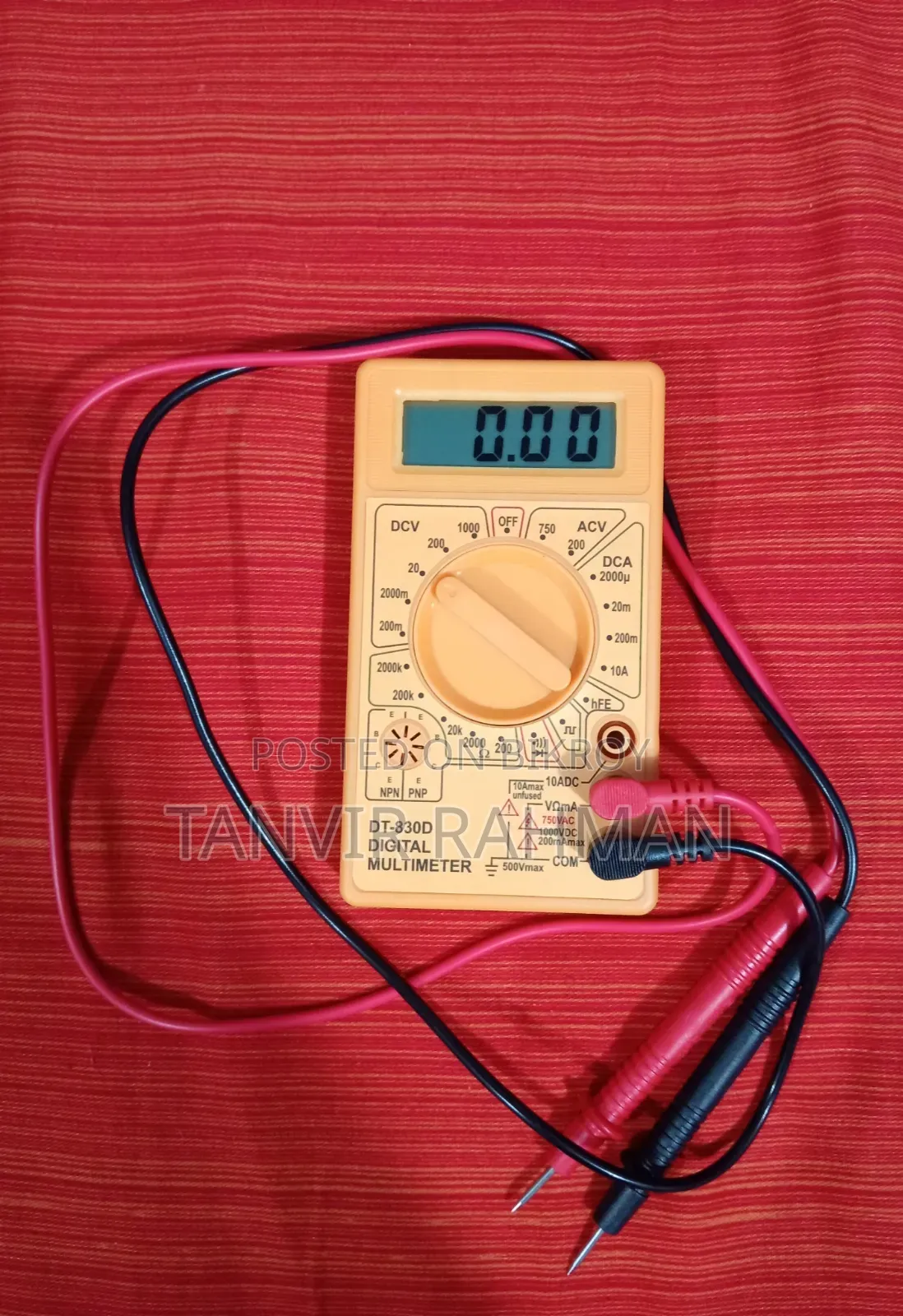 মাল্টিমিটার মডেল নম্বর: ডিটি-৮৩০ডি