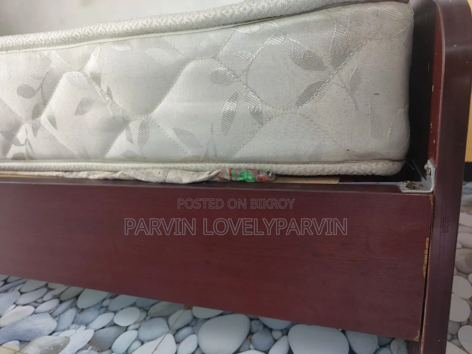 Otobi Brand Single Bed 4ft 6 Ft With 8 Inch Mattress