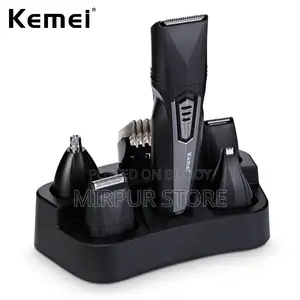 Kemei KM 640 Hair Clipper 8 in 1 Grooming Kit Electric Shaver