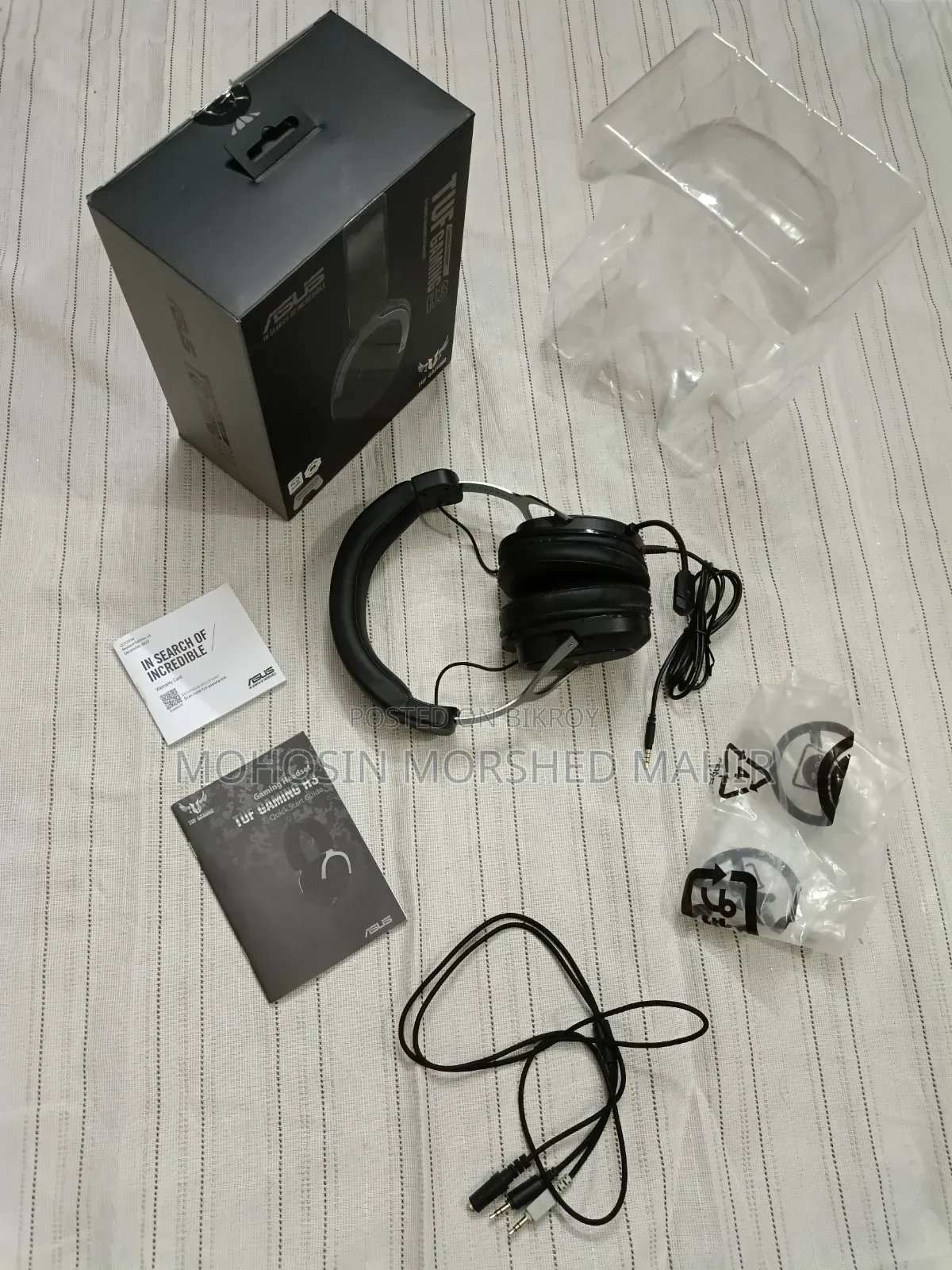 ASUS TUF Gaming H3 7.1 গেমিং হেডসেট (গ্রে গান মেটাল)