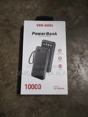 Ven-Dens 10000mAh High-Quality Power Bank (Model: VD-PB058)