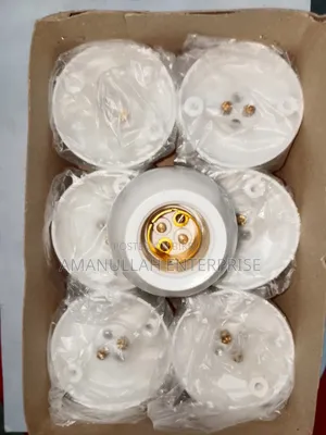 White Batten Light Holder Set for Wall Ceiling | Shop Online (05 Pcs)
