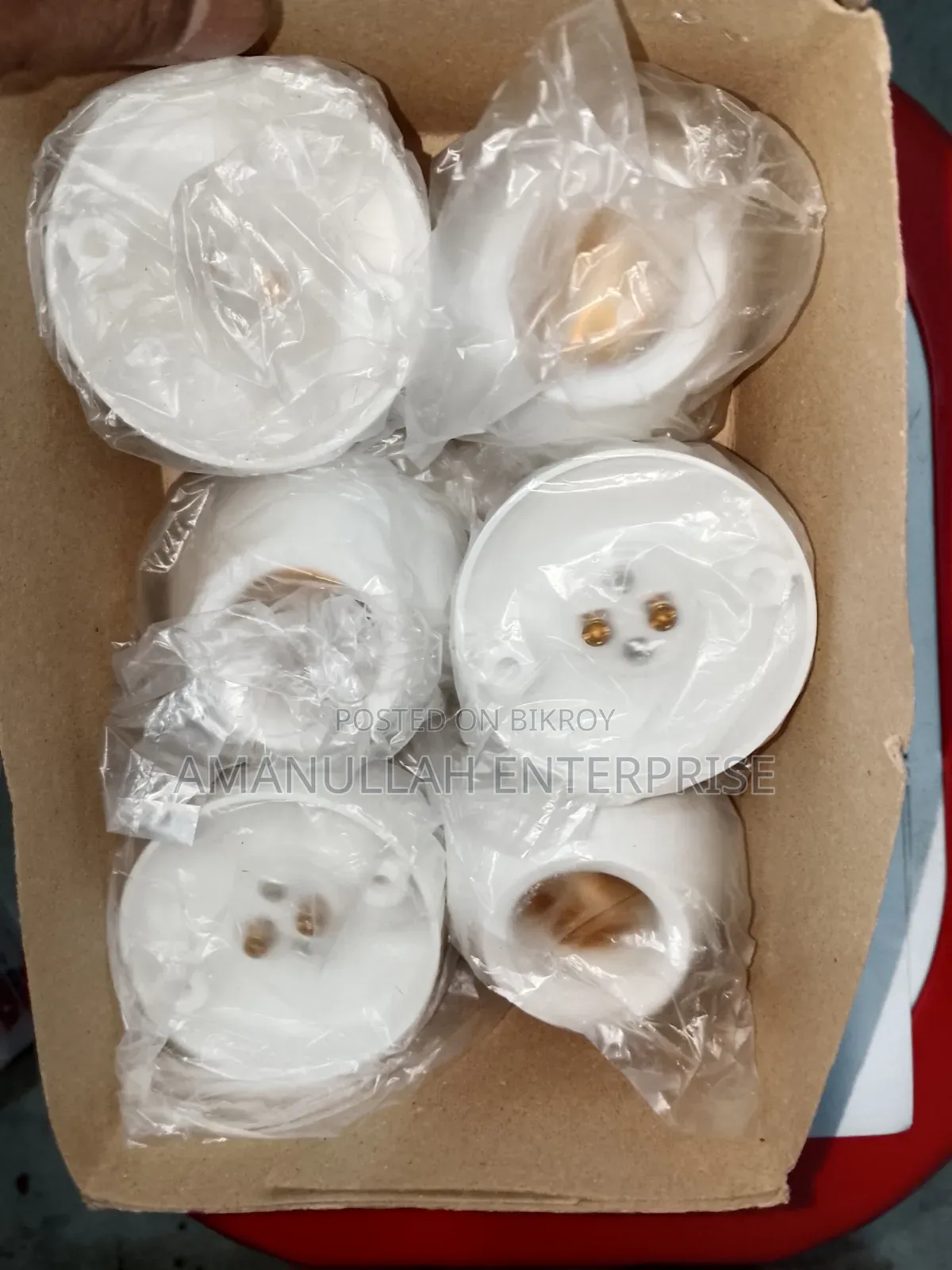 ওয়াল সিলিংয়ের জন্য সাদা ব্যাটেন লাইট হোল্ডার সেট | অনলাইন শপ (০৫ পিস)