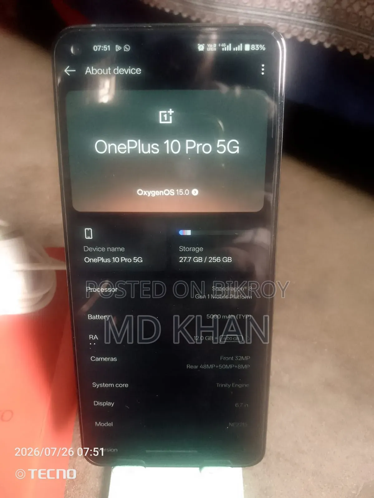 OnePlus 10 Pro 256 GB Gray