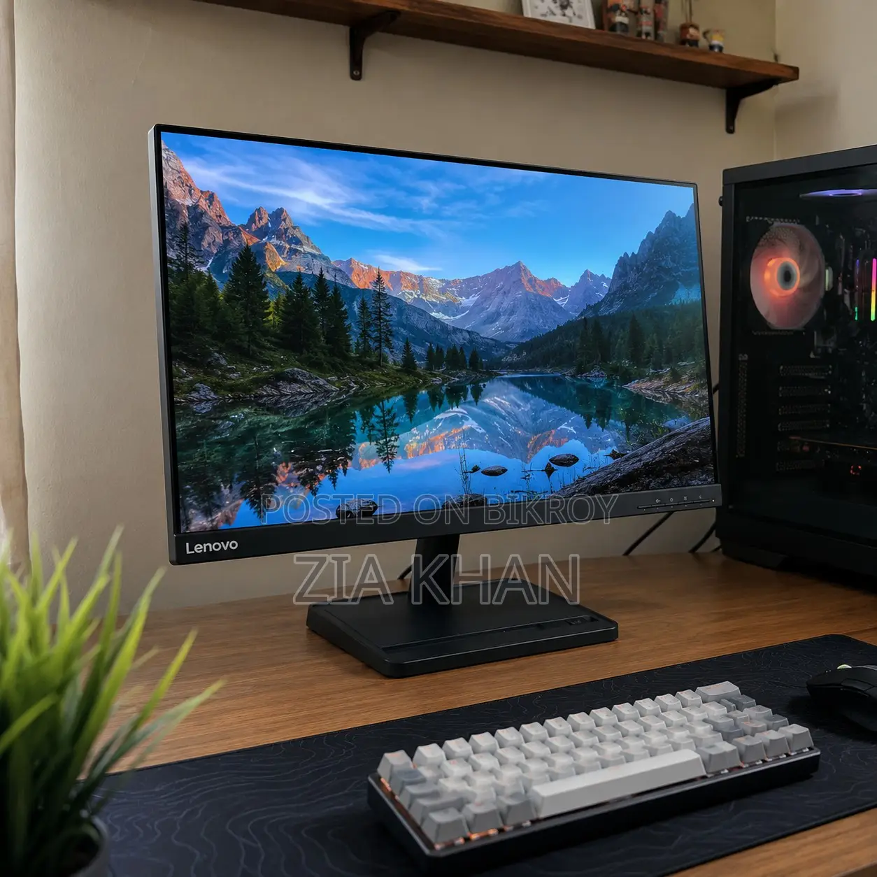 Lenovo 24" QHD 1440p IPS মনিটর