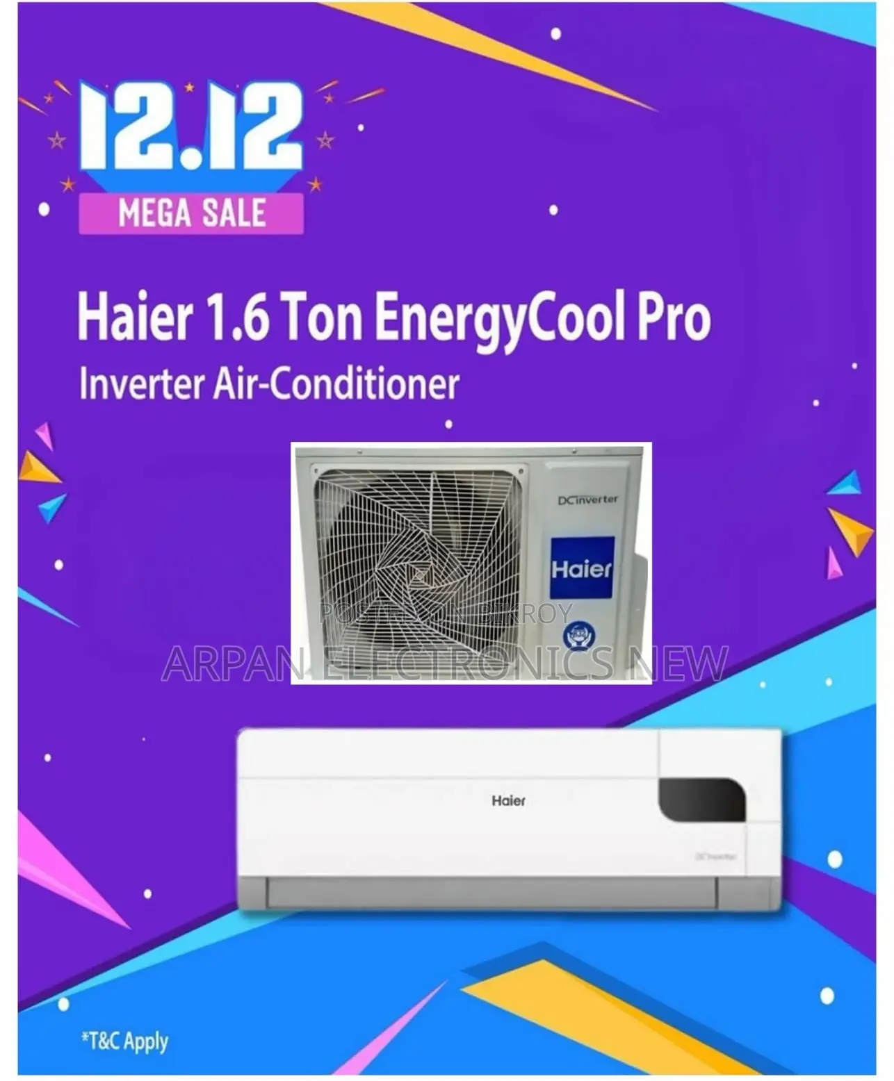 (HSU-19EnergyCool) প্রো ডিসি ইনভার্টার এসি হাইয়ার ১.৬ টন : ওয়ারেন্টি ১২ বছর