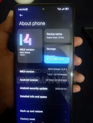 Xiaomi Redmi Note 10 Pro 128 GB Orange