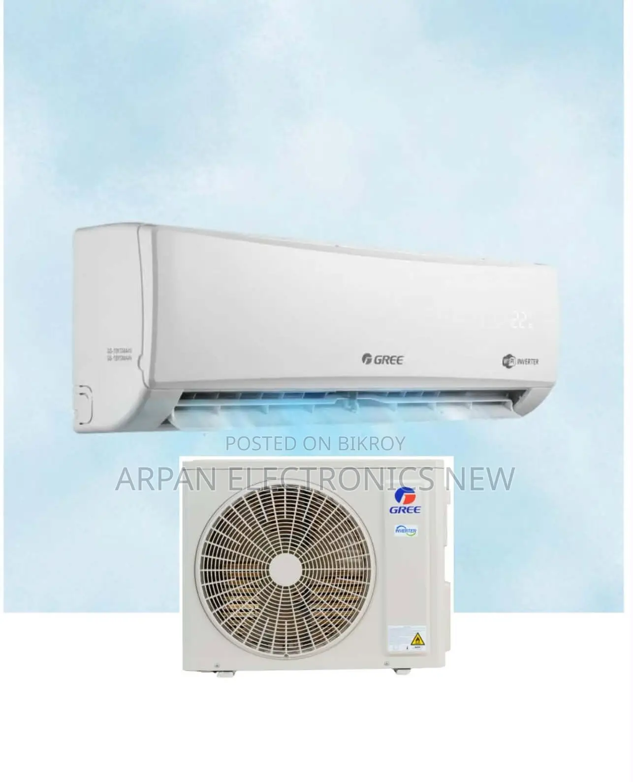 Wi-Fi Enabled for Smart Control via Mobile Gree Inverter AC 1.5 Ton