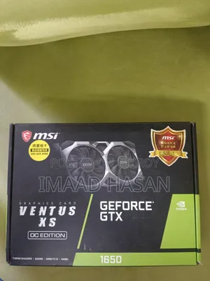 Geforce GTX 1650 Ventus XS OC Edition