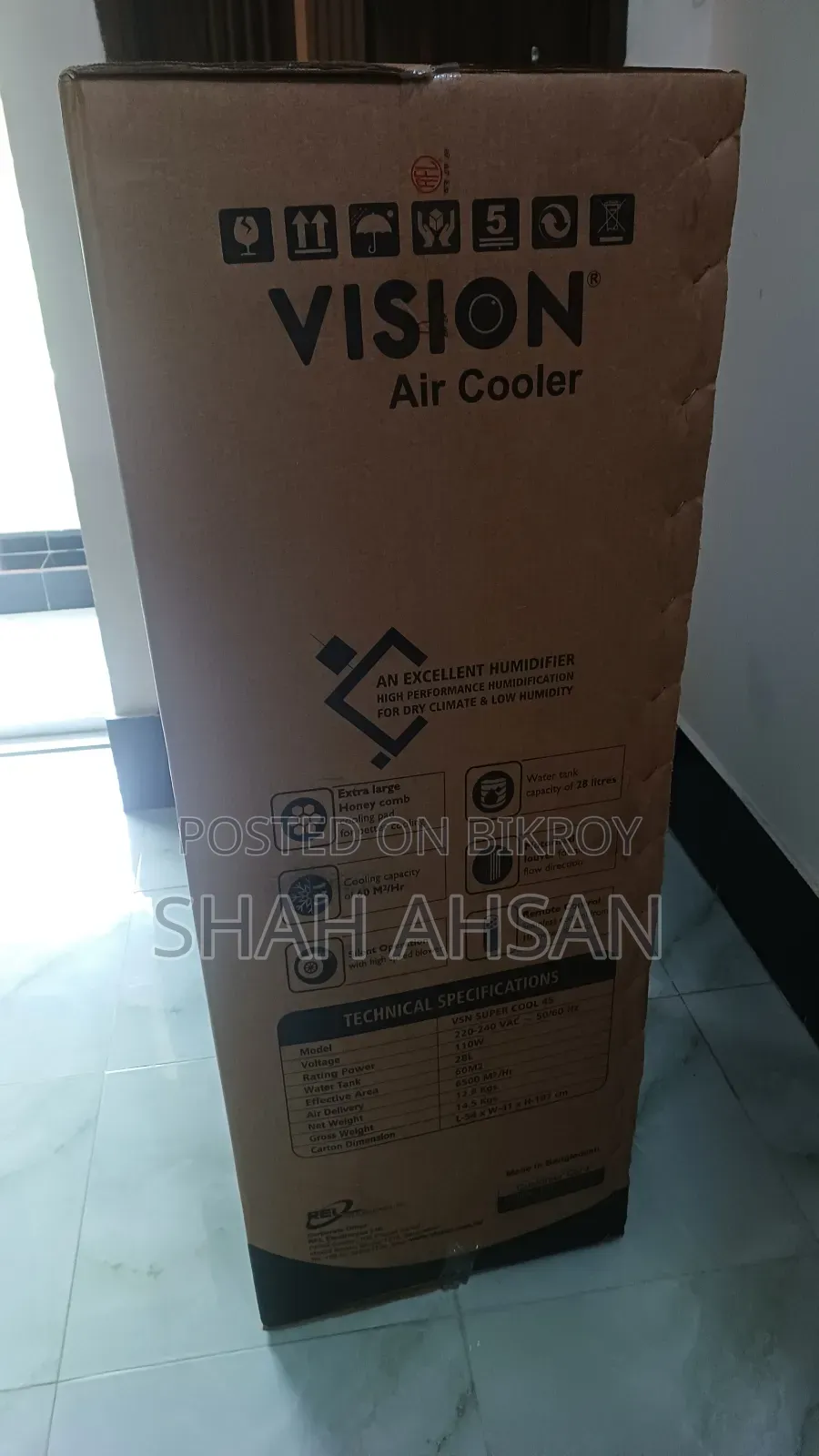 Brand New Unopened Box Vision Air Cooler 45 With 1 Year Warranty Card
