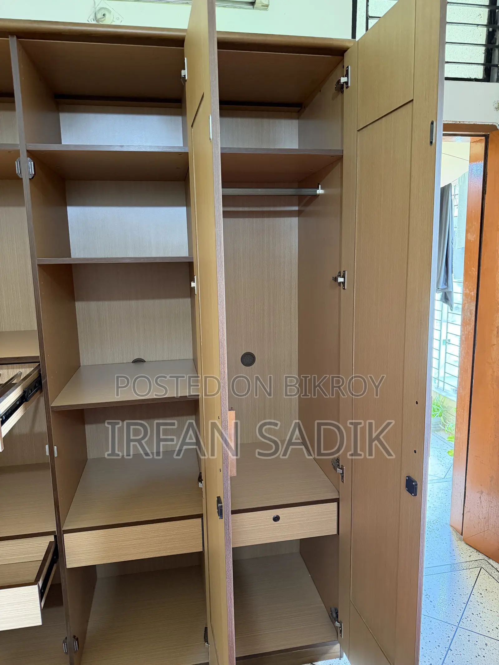 Hatil Wooden Almirah – Good Condition ( Only Used for 5 Months)