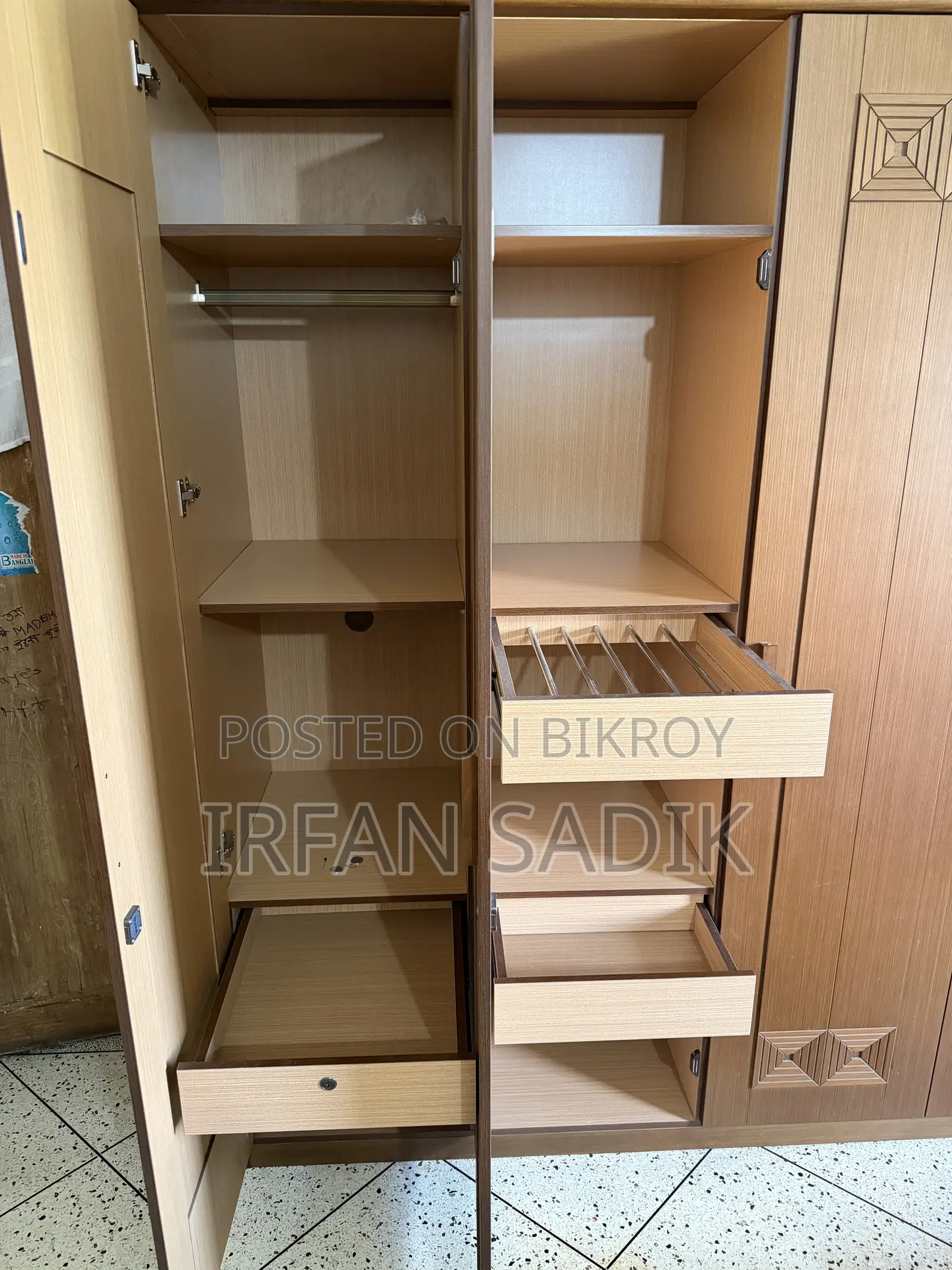 Hatil Wooden Almirah – Good Condition ( Only Used for 5 Months)