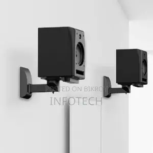 Bookshelf Speaker Wall Mount Adjustable -1Pair Mounts Up to 55 LBS