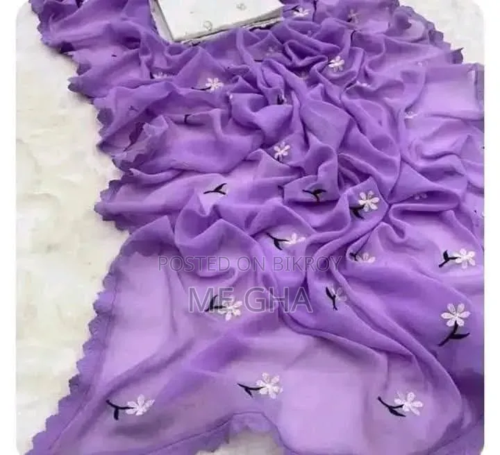 Georgette Saree With Blouse Piece