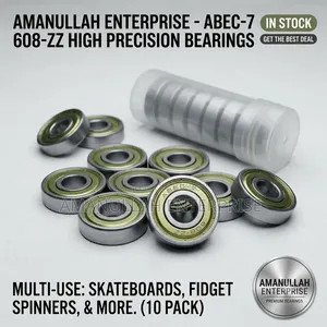 High-Speed ABEC-7 Skateboard Bearings | Smooth Durable (10 Pcs)