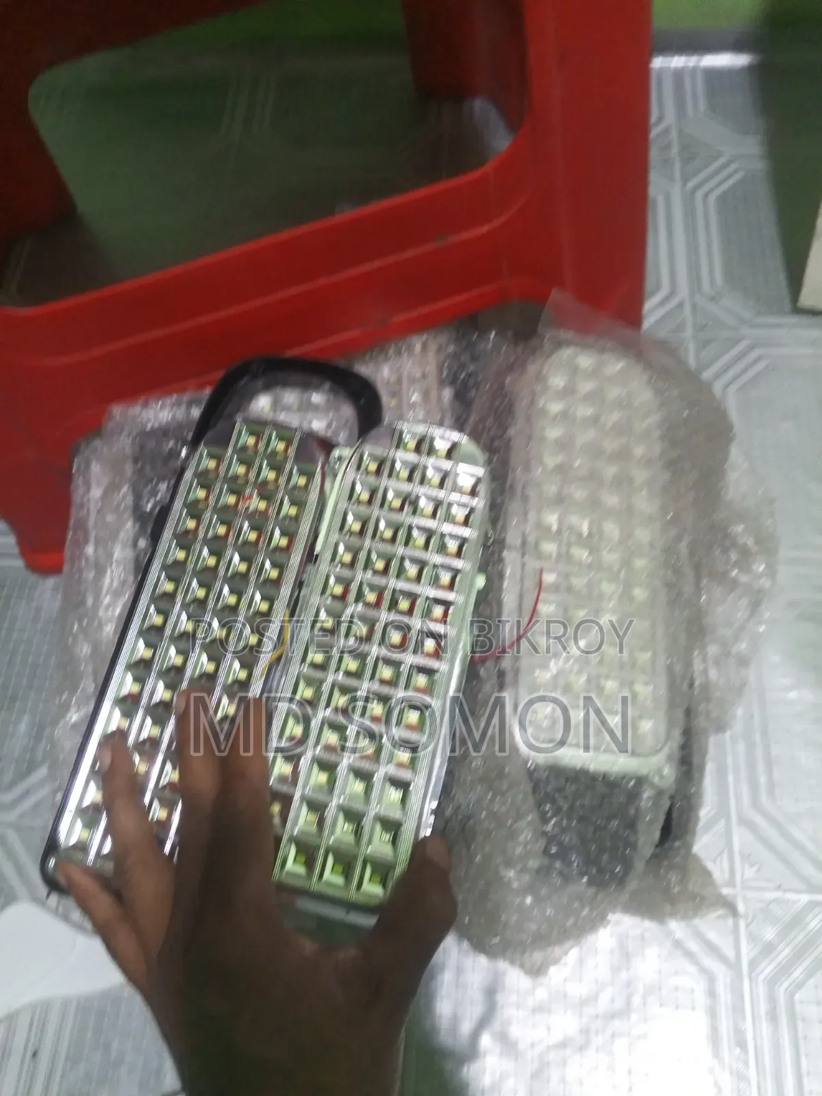 LED Emergency Light Body (Without Battery and Front Cover) - 100 Pieces