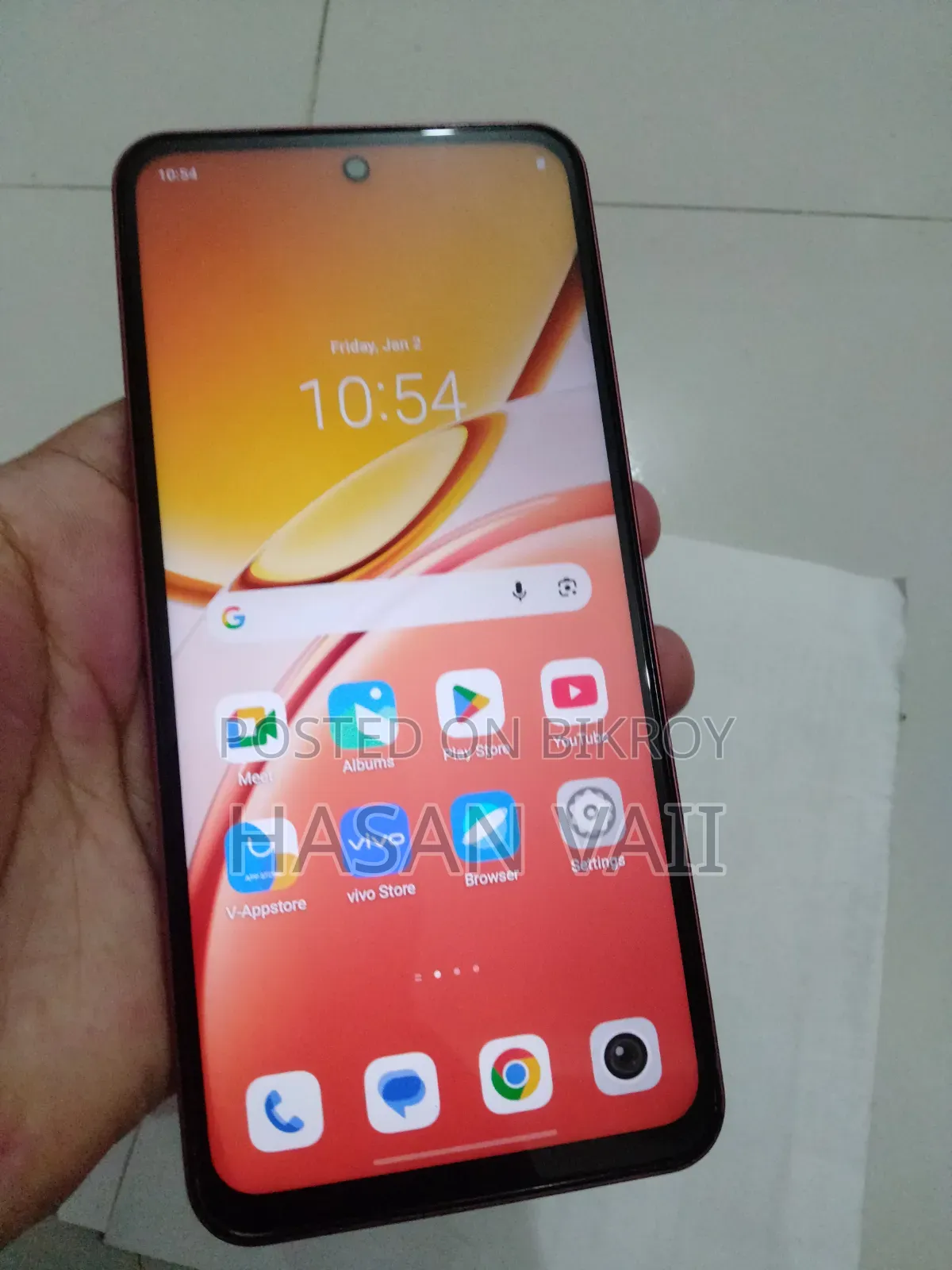 ভীভো ওয়াই২১ডি ১২৮ জিবি পিংক