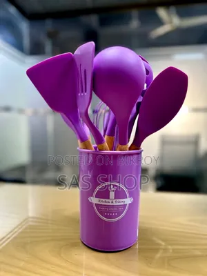 12pcs Wooden Silicone Kitchen Utensil Set