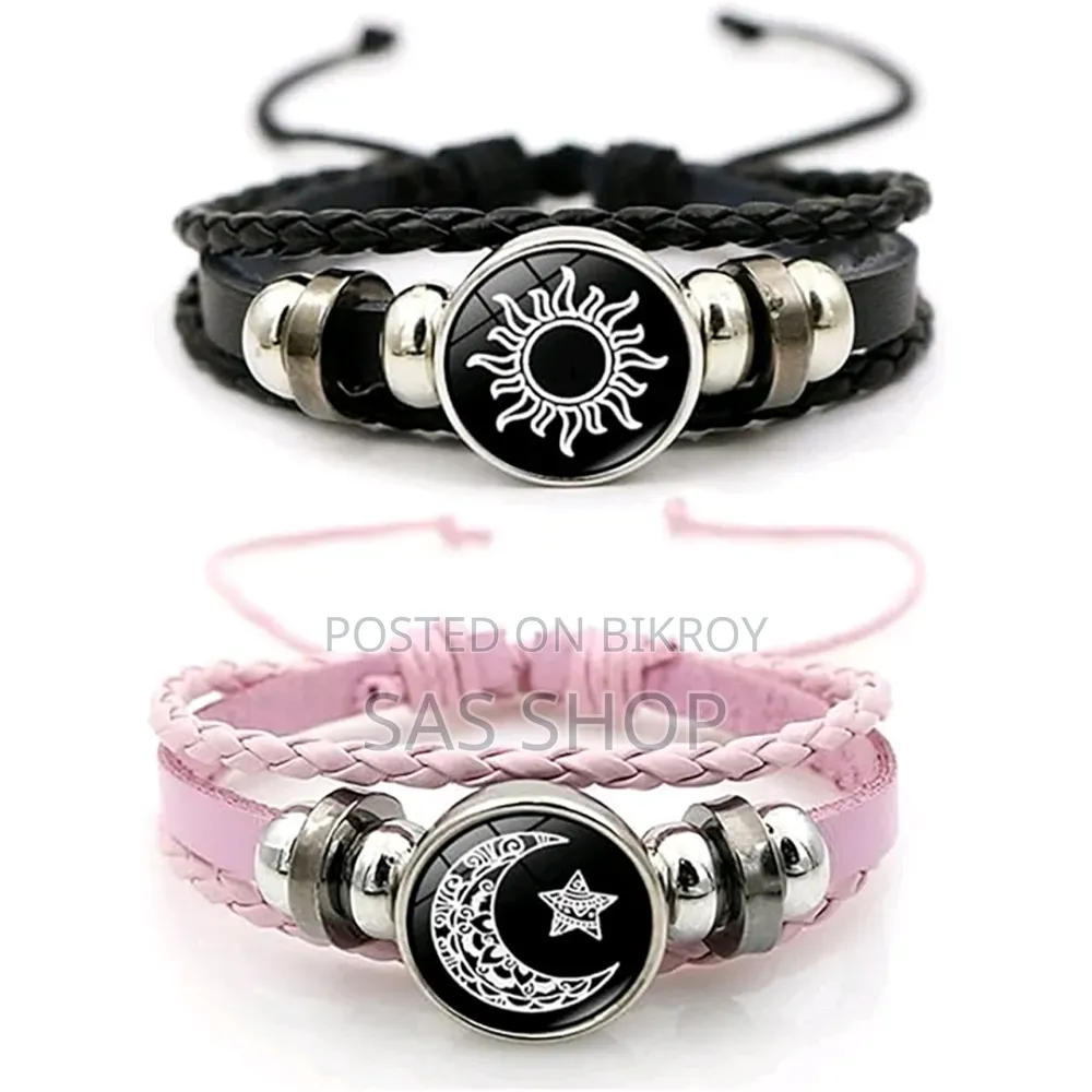 Trendy Couple Sun Moon Bracelet