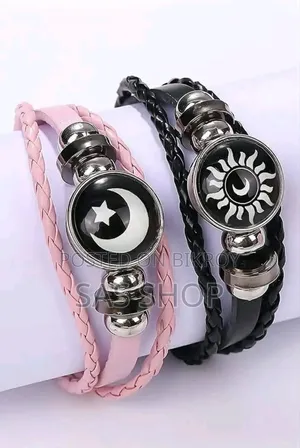 Trendy Couple Sun Moon Bracelet