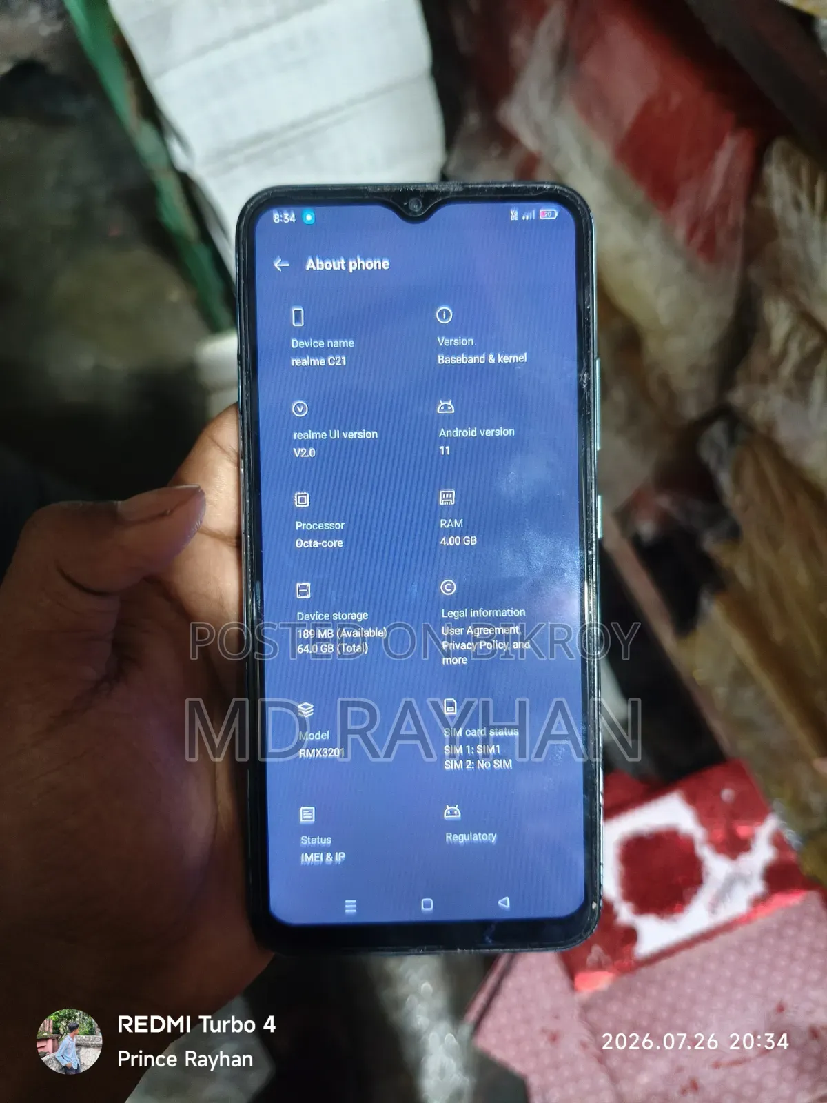 Realme C21Y 64 GB Blue