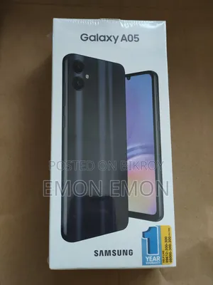 নতুন স্যামসাং গ্যালাক্সি এ০৫ ৬৪ জিবি ব্ল্যাক