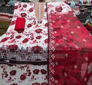 থ্রি পিস আরাম দায়ক সুতি কাপড়