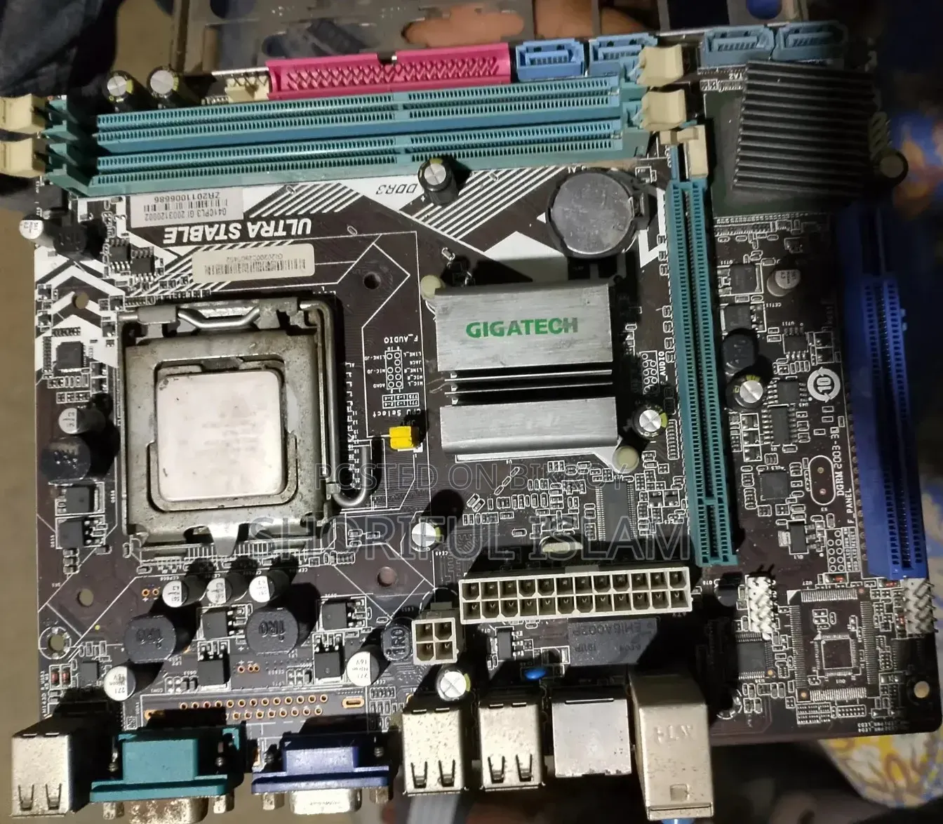 Gigatech G41 + Processor