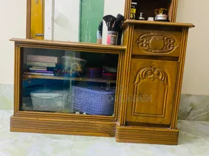 ৬ ফিট × ৩ ফিট সেগুন কাঠের ড্রেসিং টেবিল