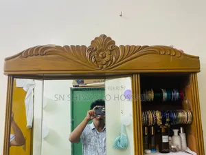 ৬ ফিট × ৩ ফিট সেগুন কাঠের ড্রেসিং টেবিল