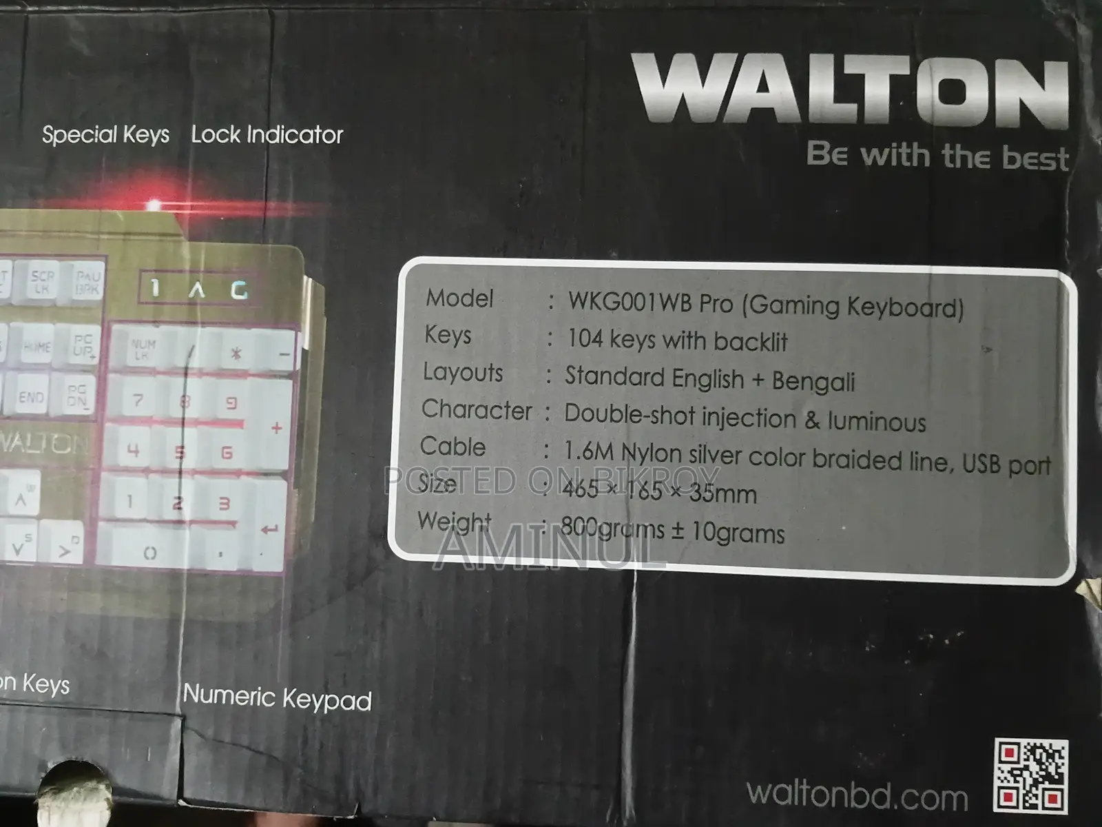 Gaming Keyboard WKG001WB PRO