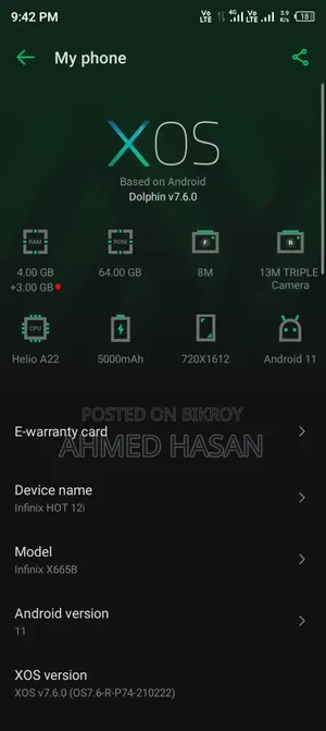Infinix Hot 12i 64 GB Green