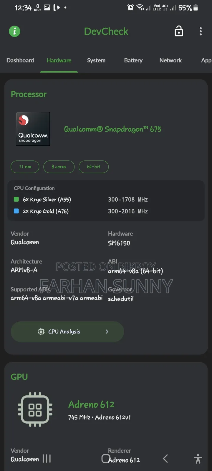 Samsung Galaxy A70 128 GB Black