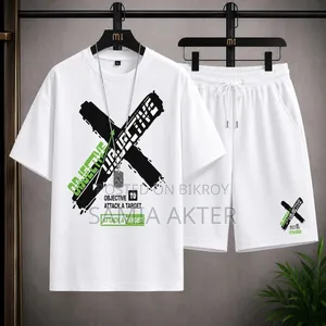 Mesh T-shirt and Short Pant Set Fabric: