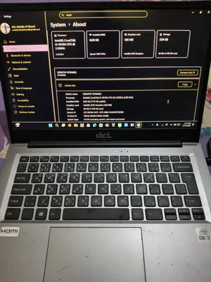 Laptop 8GB Intel Core I3 SSD 256GB