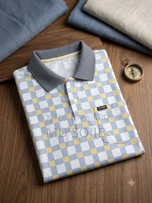 প্রিমিয়াম চেকের কলার পোলো টি-শার্ট (Classic Checkered Polo T-Shirt)