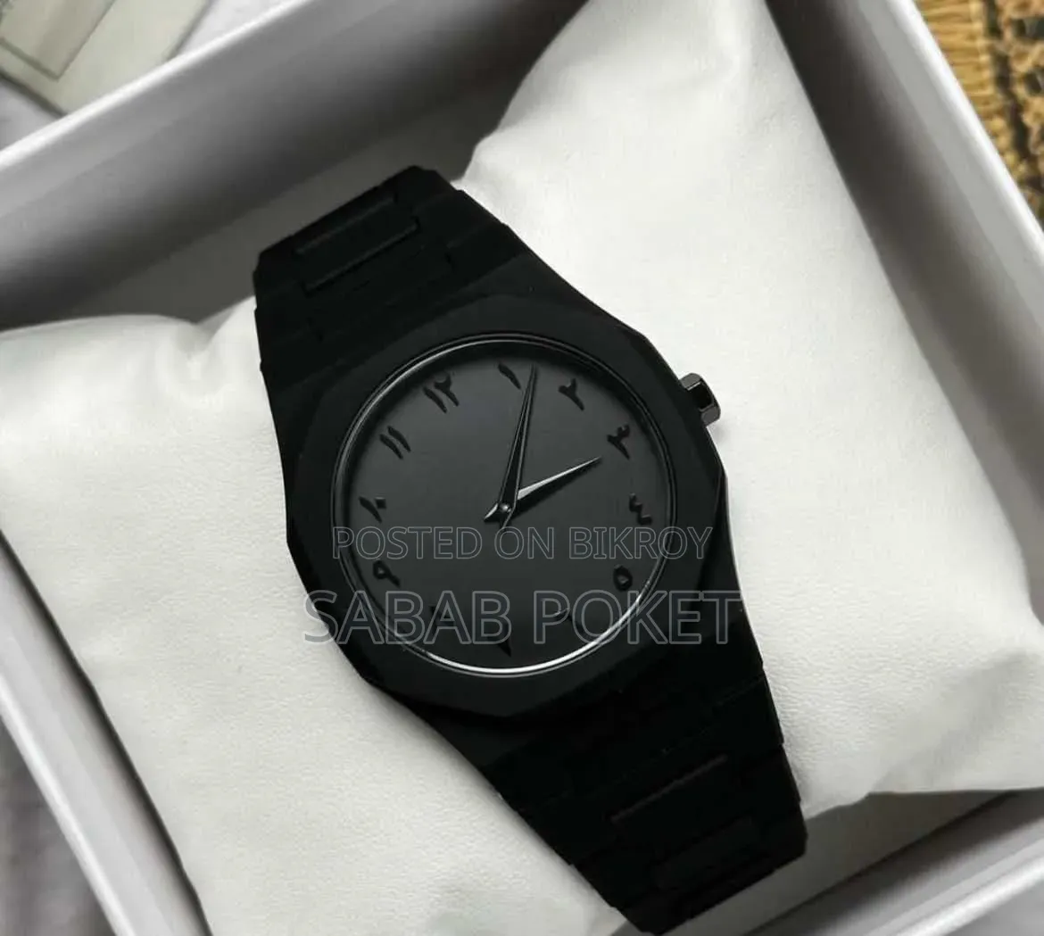 Arabic Dial Premium Marble Finish Ladies Watch With Butterfly Lock