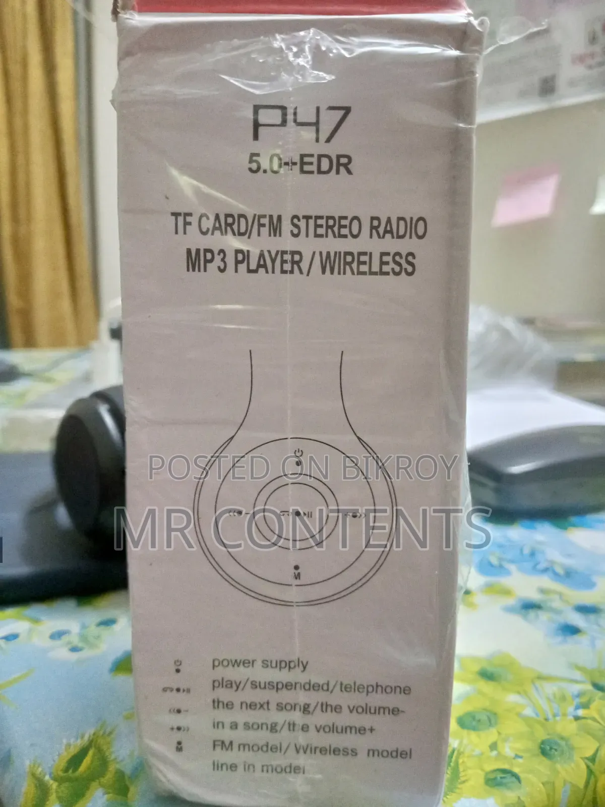 Headband Folding Stereo Bluetooth Headphone Wireless Head - P47