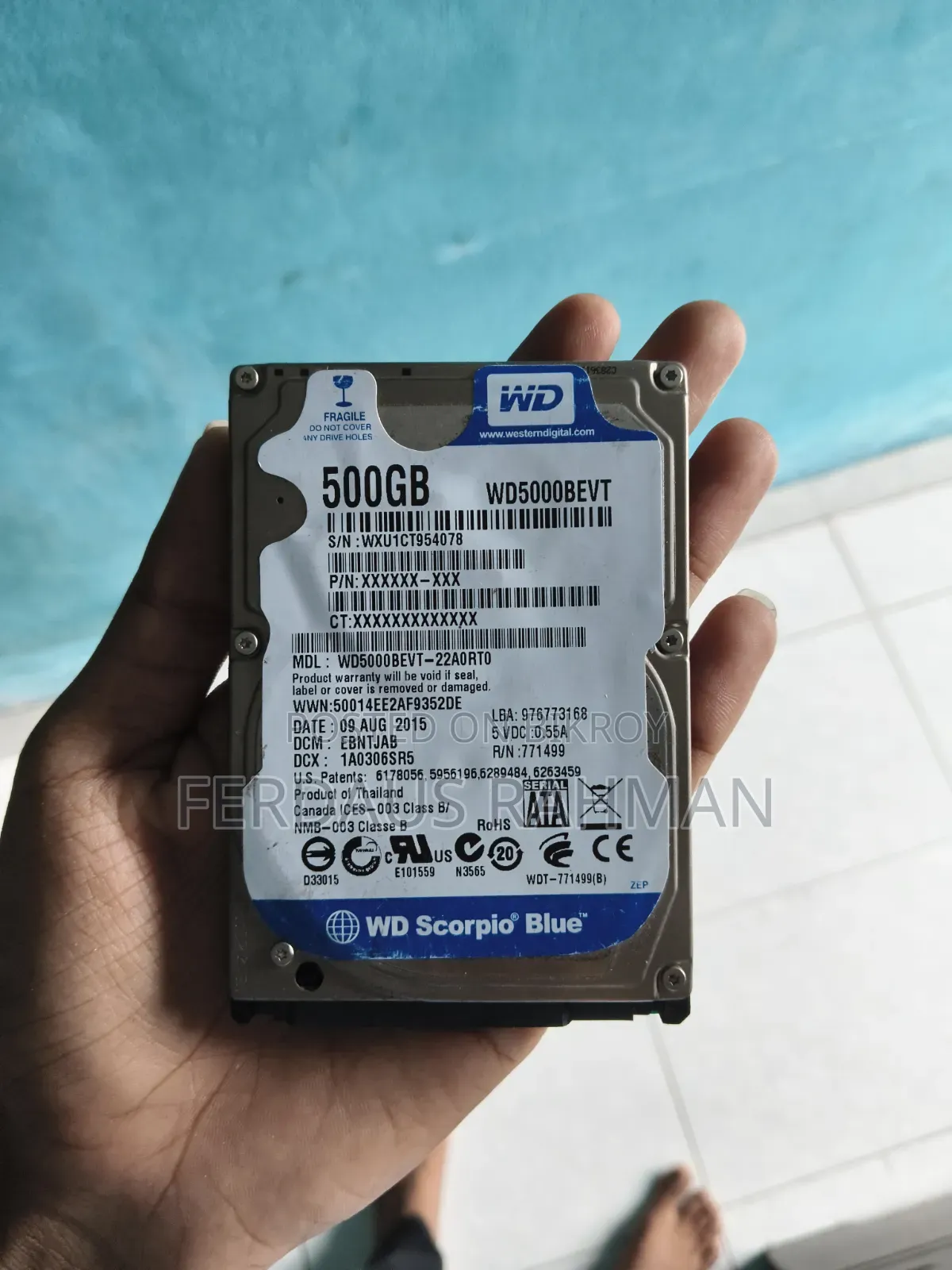500GB Laptop HDD