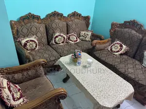 7-Seater Teak Wood Sofa