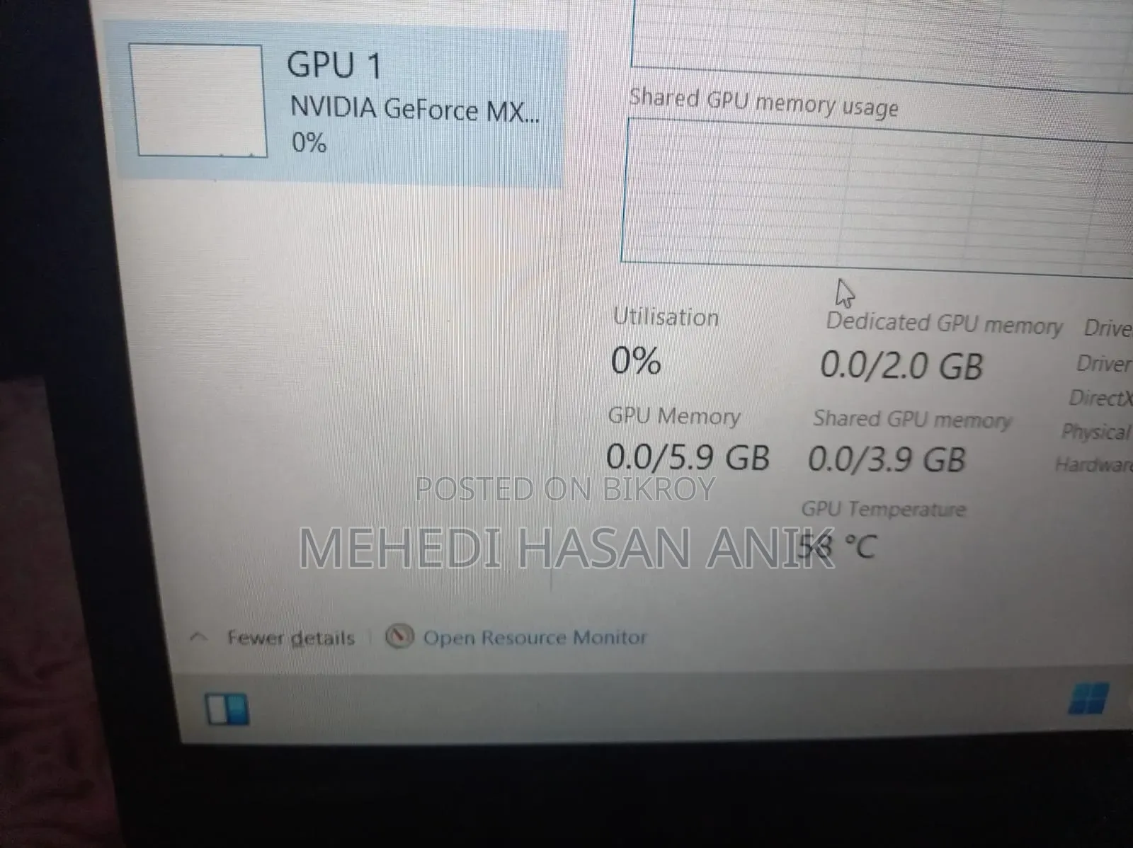 Laptop Dell Inspiron 15 8GB Intel Core I5 SSD 256GB
