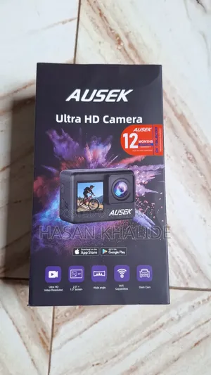 বিক্রির জন্য AUSEK 5K ওয়াটারপ্রুফ অ্যাকশন ক্যামেরা + ৬৪জিবি এসডি কার্ড
