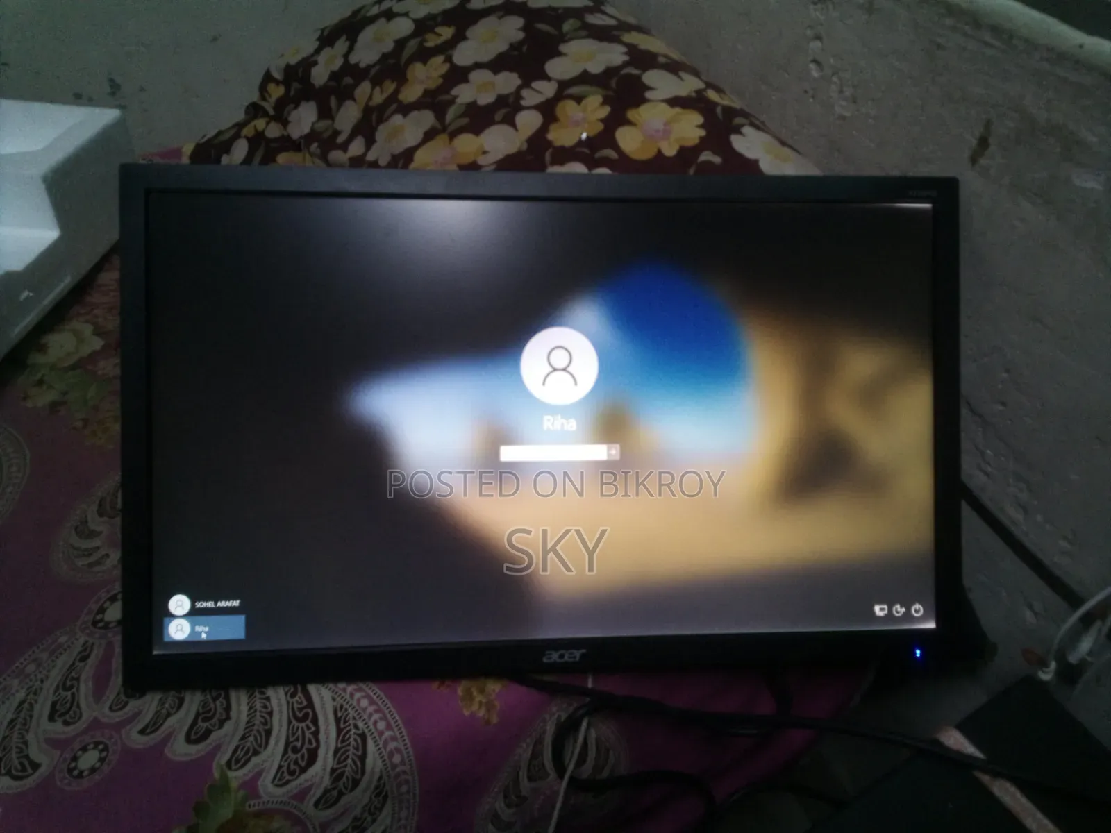 Acer K202Q BI 19.5" LED Monitor | 75Hz | HDMI + VGA | Good Condition