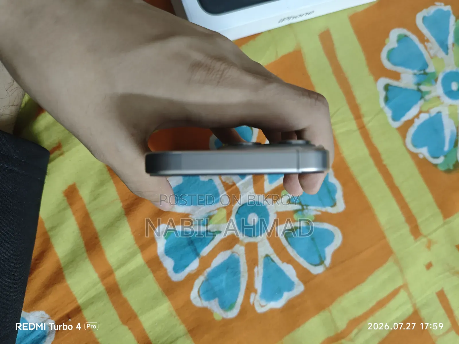 অ্যাপল আইফোন ১৫ প্রো ১২৮ জিবি রোজ গোল্ড