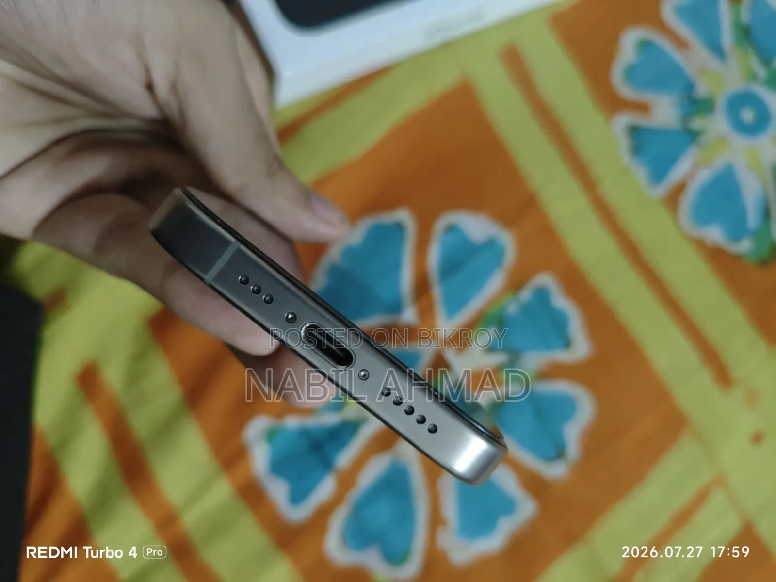অ্যাপল আইফোন ১৫ প্রো ১২৮ জিবি রোজ গোল্ড