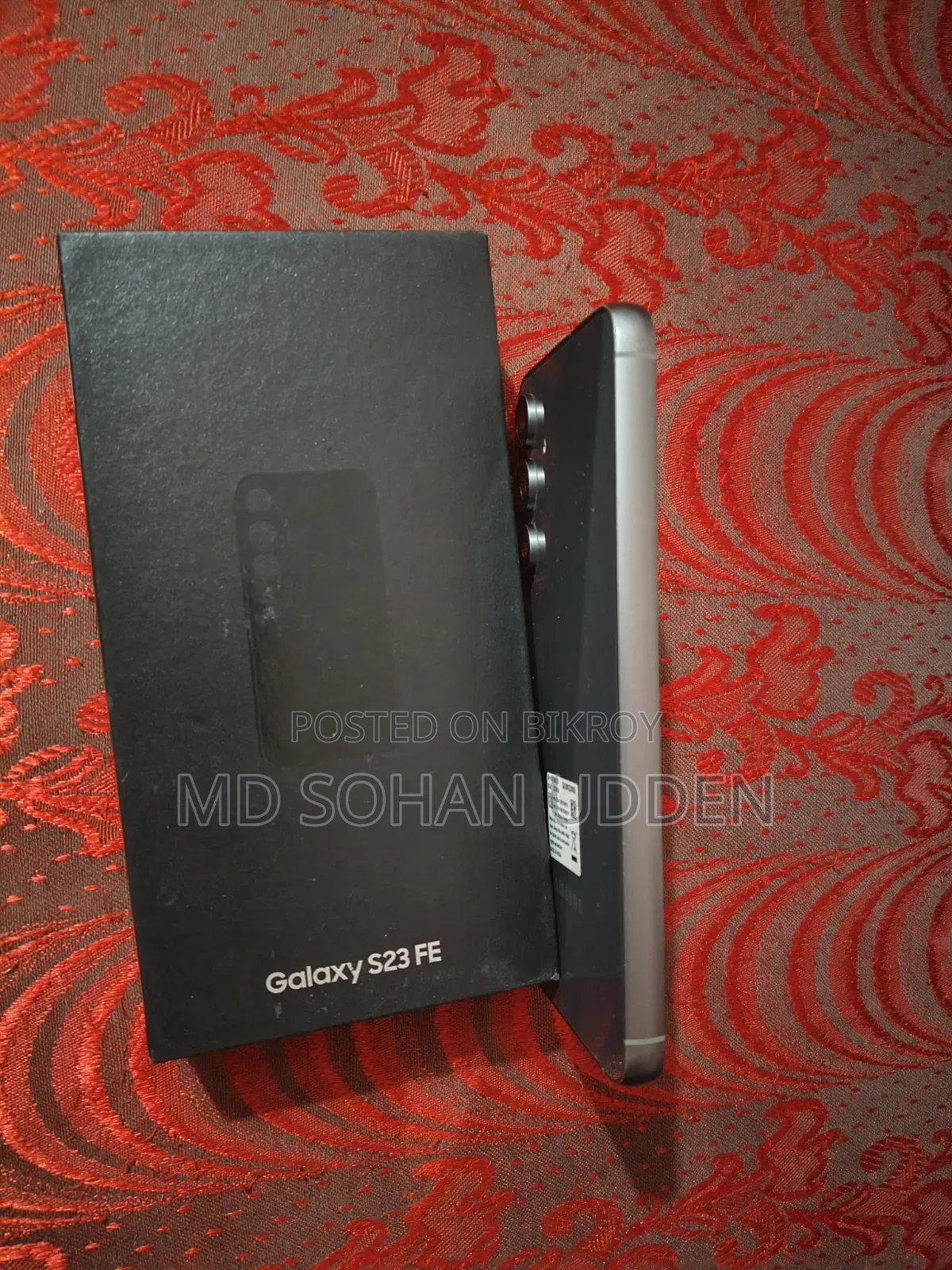 স্যামসাং গ্যালাক্সি এস২৩ এফই ২৫৬ জিবি ব্ল্যাক